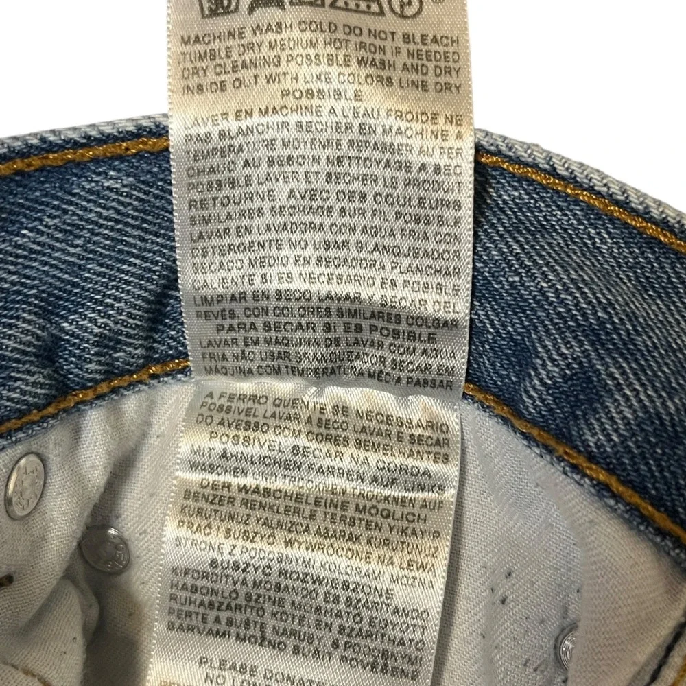 Mens Levi's 505 Straight Fit Jeans Light‎ Wash VTG Denim 33x32 Fit 33x30 Grunge